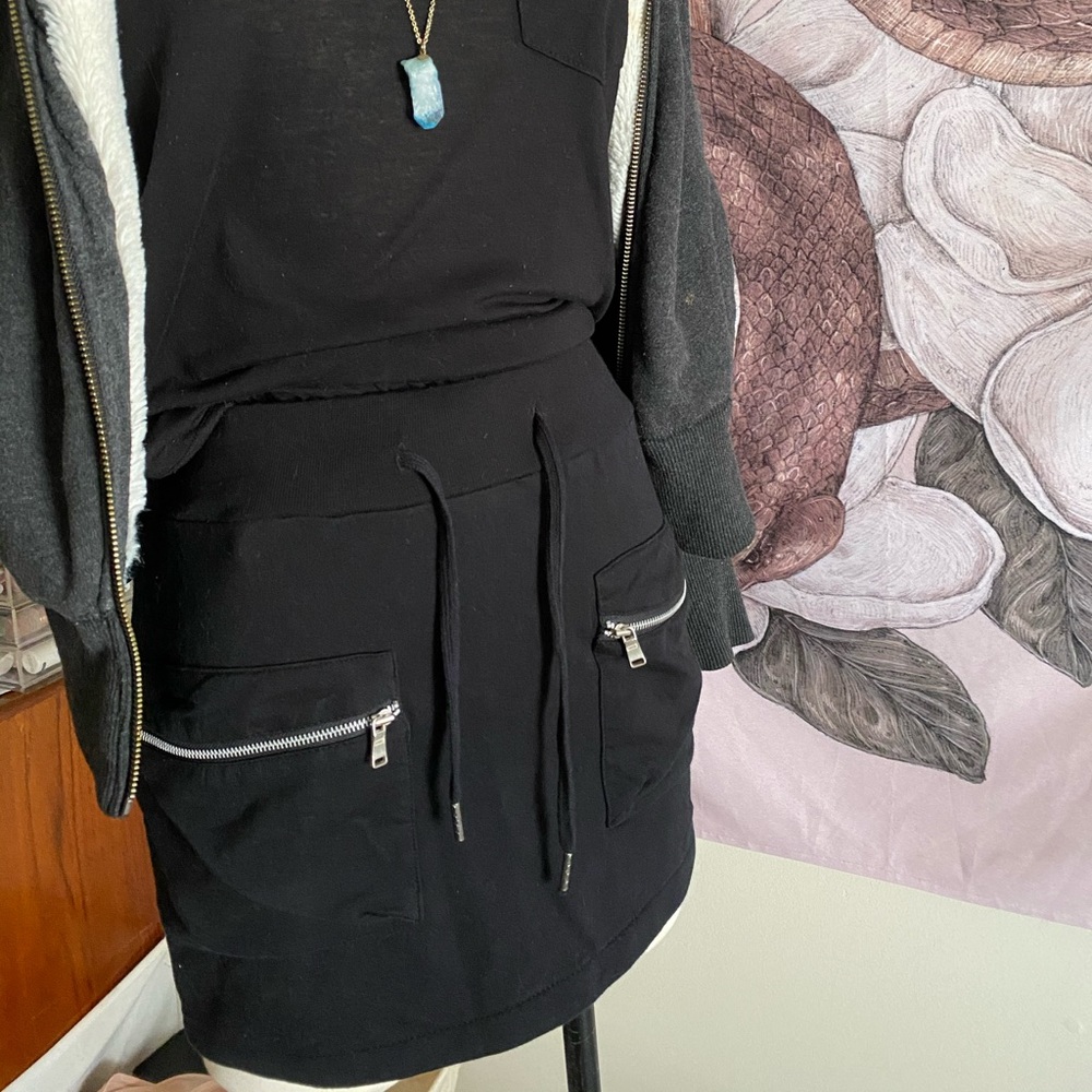 NWT - Y2K Miniskirt w/ Pockets and Elastic Tie Waist